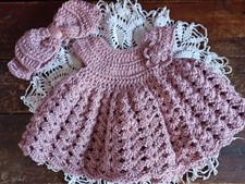 Conjunto de vestido e tiara de crochê bebê menina presente renascido foto adereço  comprar usado  Enviando para Brazil