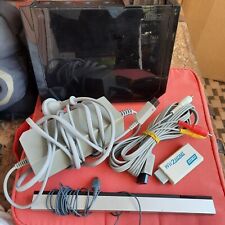 Console Nintendo Wii preto sensor de movimento RF unidade de alimentação cabo AV adaptador HDMI comprar usado  Enviando para Brazil