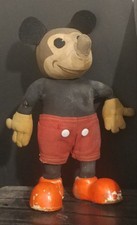 RARO,1930`s VINTAGE VELHO DISNEY MICKEY MOUSE BONECA DE OLHOS DE TORTA, ANTIGO, FRETE GRÁTIS comprar usado  Enviando para Brazil