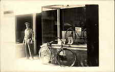 Loja de bicicletas Proprietário Deland FL CT Kruse Real Photo Postcard c1920 comprar usado  Enviando para Brazil