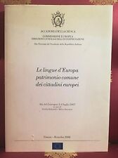 Lingue patrimonio comune usato  Firenze