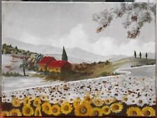 Tableau paysage tournesols d'occasion  Toulon-