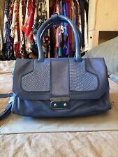 Usado, MARC BY MARC JACOBS LUSSO PELLE BAG TRACOLLA  BAULETTO BLU SILVER ORIGINAL L comprar usado  Enviando para Brazil