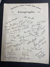 1950 autographs manchester for sale  NEWTON ABBOT