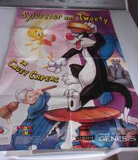 Pôster Sylvester and Tweety In Cagey Capers Sega Genesis Looney Tunes 1994 comprar usado  Enviando para Brazil