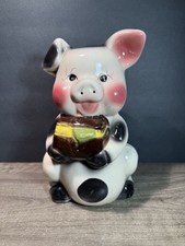 Cofrinho adorável vintage com olhos fofos cauda encaracolada e baú de tesouro comprar usado  Enviando para Brazil