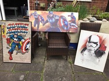 Superhero canvas set for sale  BIRMINGHAM