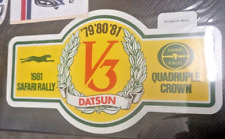 Usado, Adesivo original 1981 Datsun Safari Rally - 160mm x 90mm Datsun Violet GT SSS comprar usado  Enviando para Brazil