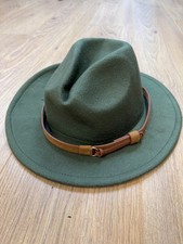 Green felt fedora for sale  CRAWLEY