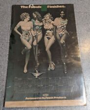 Cartel calendario Shop DuPont Automotive Pretty Girls 1973 The Fabulous Finishes, usado segunda mano  Embacar hacia Argentina