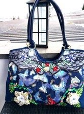 Handtasche recycling jeans gebraucht kaufen  Ober-Mörlen