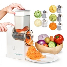 Ralador de queijo elétrico, saladeira com 5 formas diferentes de lâminas, um para..., usado comprar usado  Enviando para Brazil