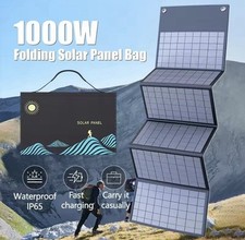 Painel solar dobrável portátil 1000W com saída USB + DC 60W carregamento rápido comprar usado  Enviando para Brazil