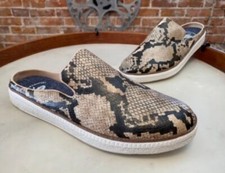 Tênis Dr. Scholl's Taupe Black Snake Python Slip-On Mules Sink In Novo comprar usado  Enviando para Brazil