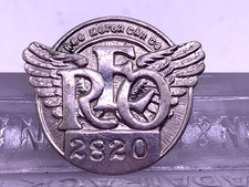 Crachá de identificação de funcionário antigo REO MOTOR CAR CO. crachá de metal por Whitehead & Hoag, usado comprar usado  Enviando para Brazil