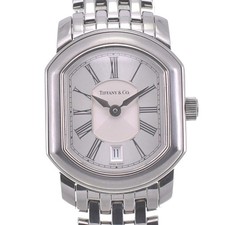 TIFFANY&Co. Relógio feminino Mark Coupe SM 17093355 data mostrador prata quartzo Q#140158, usado comprar usado  Enviando para Brazil