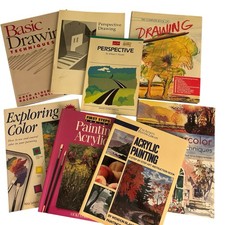 Libros de arte instructivos acuarela acrílico dibujo explorando color - Lote de 8 segunda mano  Embacar hacia Mexico