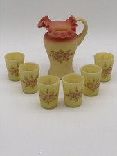 Usado, Conjunto de 7 peças de limonada pintada à mão/birmanesa/infantil Fenton comprar usado  Enviando para Brazil