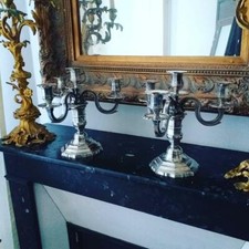 Importante paire candelabre d'occasion  Enghien-les-Bains