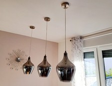 Pendelleuchte silber 3er gebraucht kaufen  Knetzgau