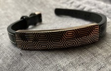 Pulseira ajustável masculina de couro preto  comprar usado  Enviando para Brazil