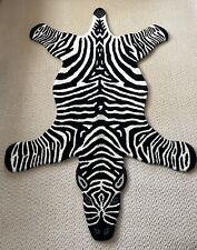 Hand tufted zebra for sale  CARNFORTH