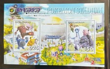 1999 Pokemon Stadium 2 N64 selo Shogakukan folha japonesa Pikachu Mewtwo etc comprar usado  Enviando para Brazil