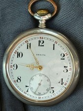 Antigo Relógio de Bolso Zenith Mecânico Suíço Prata 800 Grande Prêmio Raro Antigo 1900 comprar usado  Enviando para Brazil