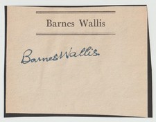 Barnes wallis autograph for sale  LONDON
