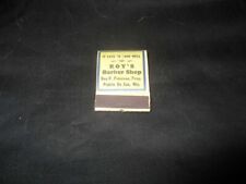 Vintage matchbook roy for sale  Madison