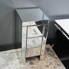 Szafka szklana glamour 29x30x60 - szafka nocna, stolik lustrzany F-0552 na sprzedaż  PL