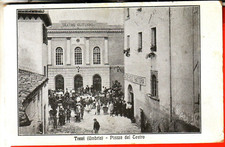 CARTOLINA   TREVI FP VIAGGIATA 1918 PIAZZA TEATRO  TRATTORIA ANIMATISSIMA RARA comprar usado  Enviando para Brazil