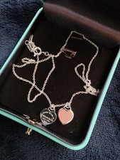 Tiffany double heart for sale  SUNDERLAND