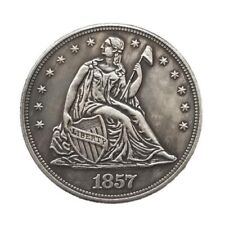 Medio dólar de plata libertad sentada 1857 50C alto grado segunda mano  Embacar hacia Argentina