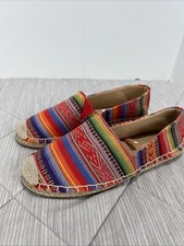 Sapato Minnetonka Feminino 7 Nativo Asteca Maia Pam Espadrille Flat Slip On Frisco comprar usado  Enviando para Brazil
