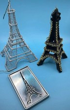 Estatueta ornamento de metal Torre Eiffel Paris França decoração sazonal para casa lote de 3 comprar usado Estatueta ornamento de metal Torre Eiffel Paris França decoração sazonal para casa lote de 3 comprar usado  Enviando para Brazil