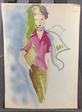 Aquarelle dessin mode d'occasion  Vannes