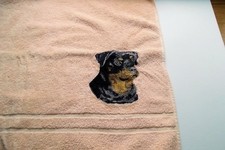 Rottweiler embroidered bath for sale  HOLYHEAD