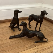 Greyhound metal figurines d'occasion  Expédié en Belgium