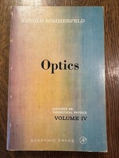 Optics: Lectures on Theoretical Physics Vol. IV by Arnold Sommerfeld CLEAN PAGES comprar usado  Enviando para Brazil