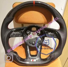 Volante de fibra de carbono real para audi a3a4/rs3rs5 17-21 anos comprar usado  Enviando para Brazil
