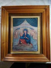 Quadro lampada madonna usato  Roma
