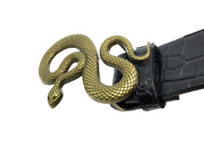 Gold snake belt for sale  LONDON