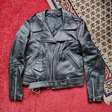 Vintage biker lederjacke gebraucht kaufen  Bochum