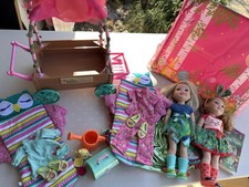 Lote de boneca American Girl Wellie Wishers acampamento barraca Willa Camille carrinho de vagão PJs comprar usado  Enviando para Brazil