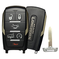 Chaveiro inteligente logotipo Longhorn Dodge Ram 2500-5500 original desbloqueado 2019-2024, usado comprar usado  Enviando para Brazil