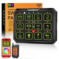 Usado, AUXBEAM AC-1200 12 RGB Painel Interruptor APP e Controle Remoto, Alternador/Momentário/Pulsado comprar usado  Enviando para Brazil