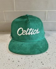 Usado, Chapéu de veludo Boston Celtics AmaPro com zíper, boné, com corda, verde, ultra raro, vintage comprar usado  Enviando para Brazil