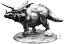 Statua argento triceratops usato  Ciampino