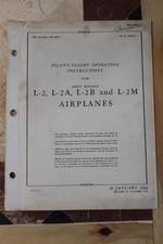 ORIG 1944 AAF TAYLORCRAFT L-2A,B/L-2M MANUAL DE VOO PILOTO GAFANHOTO comprar usado  Enviando para Brazil